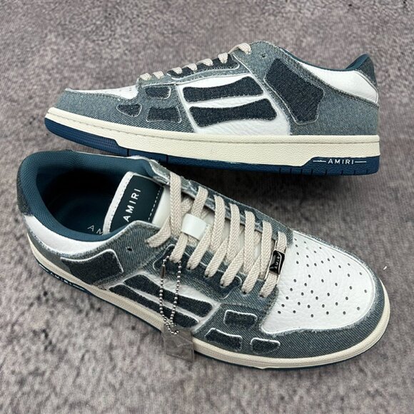 Amiri Sneakers Lowes Skel En Denim - Picture 4 of 6